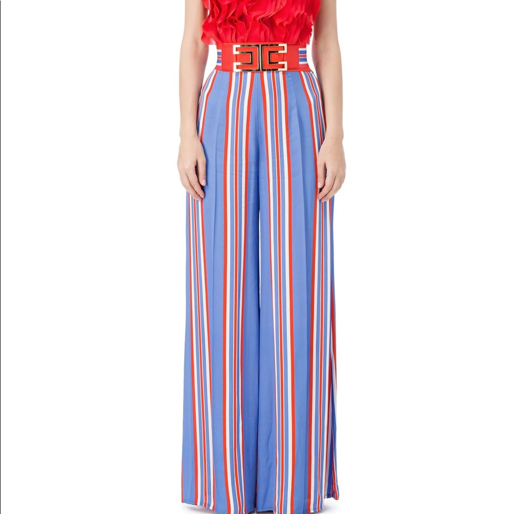 Elisabetta Franchi Trousers stripped pants Size 40
